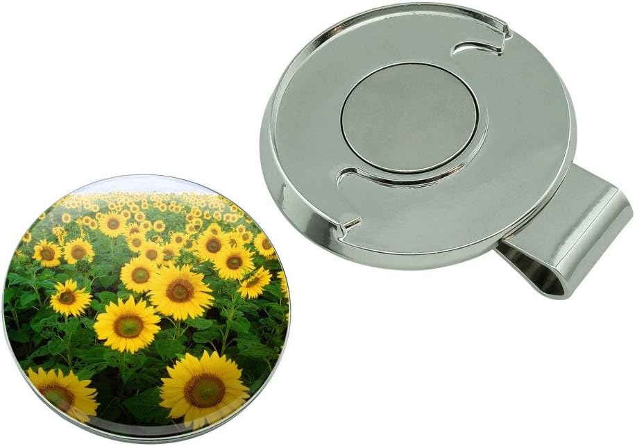 review GRAPHICS & MORE Field of Sunflowers Golf Hat Clip with Magnetic Ball Marker