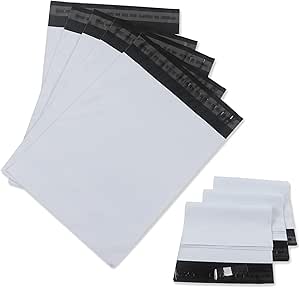 30 Sacchetti Spedizione In Plastica Nera - Dimensioni 28x42cm, Autoadesivi, Per Vinted E Pacchi - Foto 9