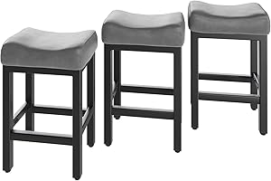 Chic Counter Height Bar Stool Trio for Kitchen Islands