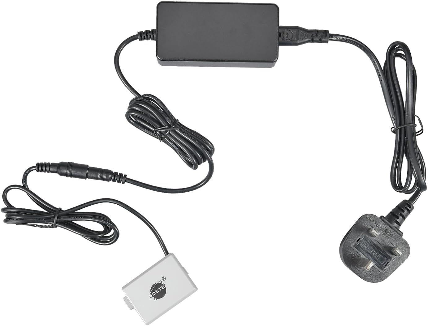 Glorich ACK-E5 – Adaptateur Secteur De Remplacement Pour Canon EOS 450D, 500D, 1000D, Rebel XS, XSi, T1i, Kiss – Alimentation 7,4V/2A Avec Coupleur DC-DR5