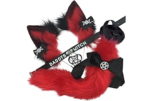 Wolf Fox Tail and Ears Costume Party Accessory Set