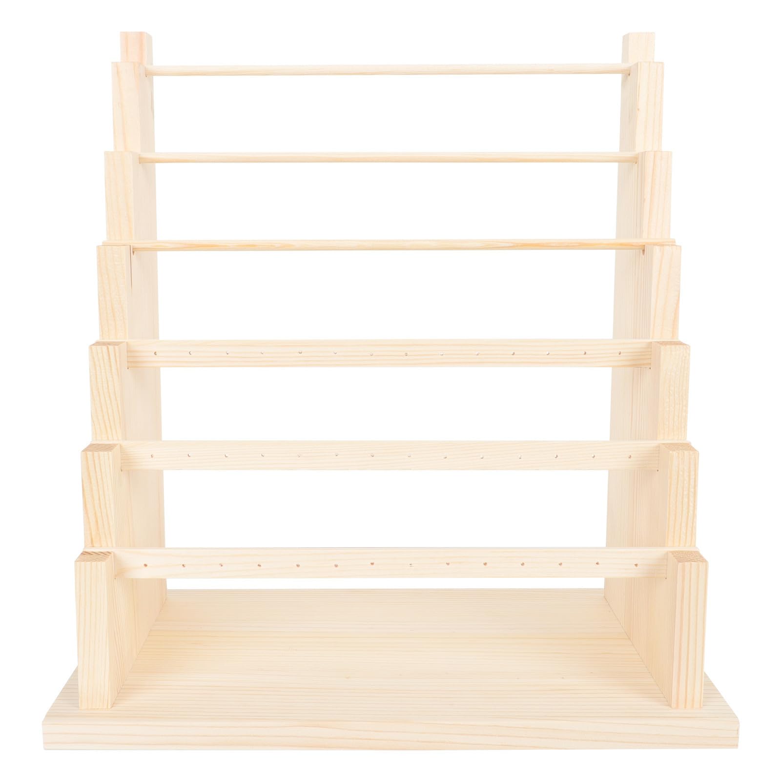 INOOMP Espositore Gioielli a Livelli in Legno, Design Staccabile