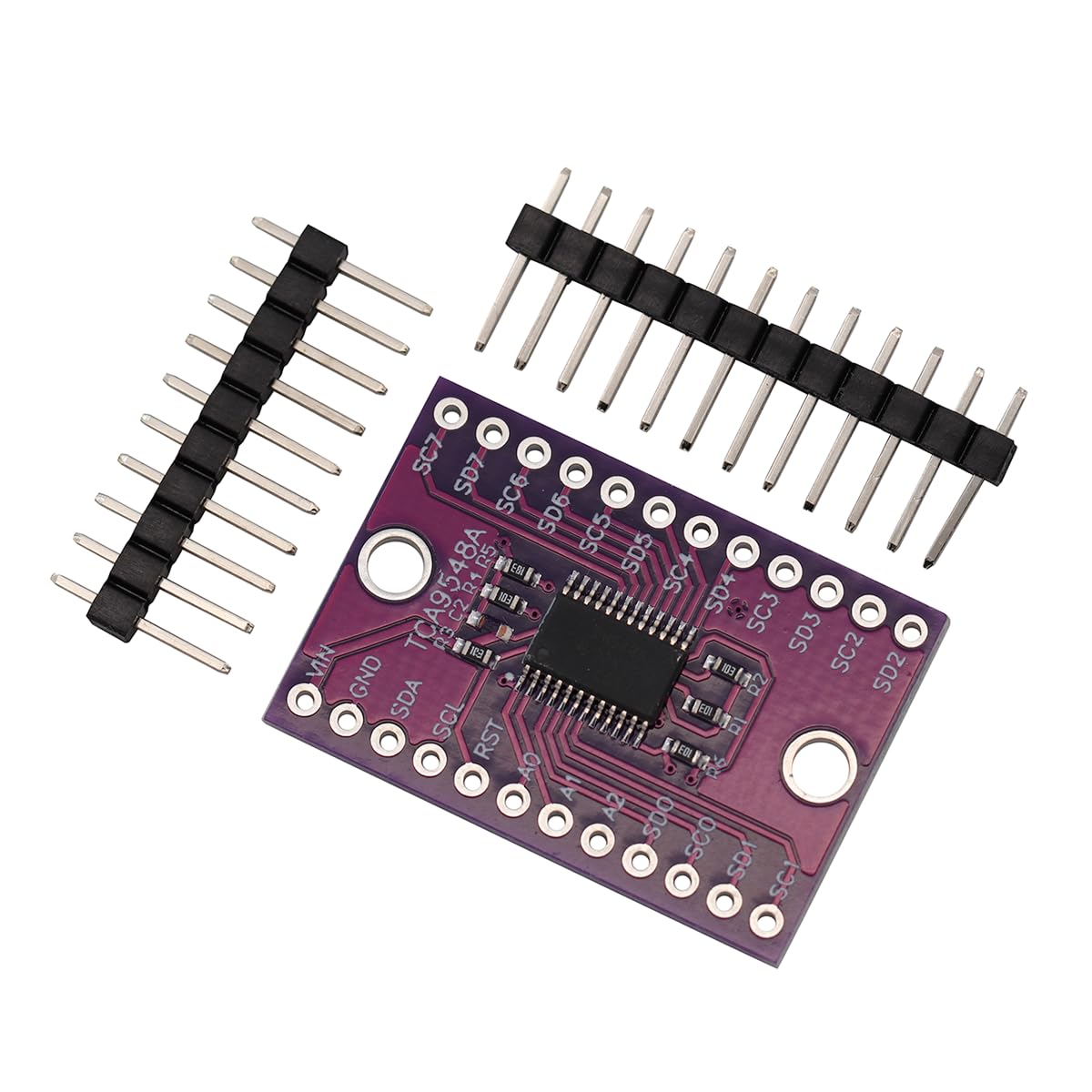 TCA9548A I2C IIC Modulo scheda breakout multiplexer Scheda di sviluppo espansione 8 canali Scheda di espansione per Arduino (2 pezzi)