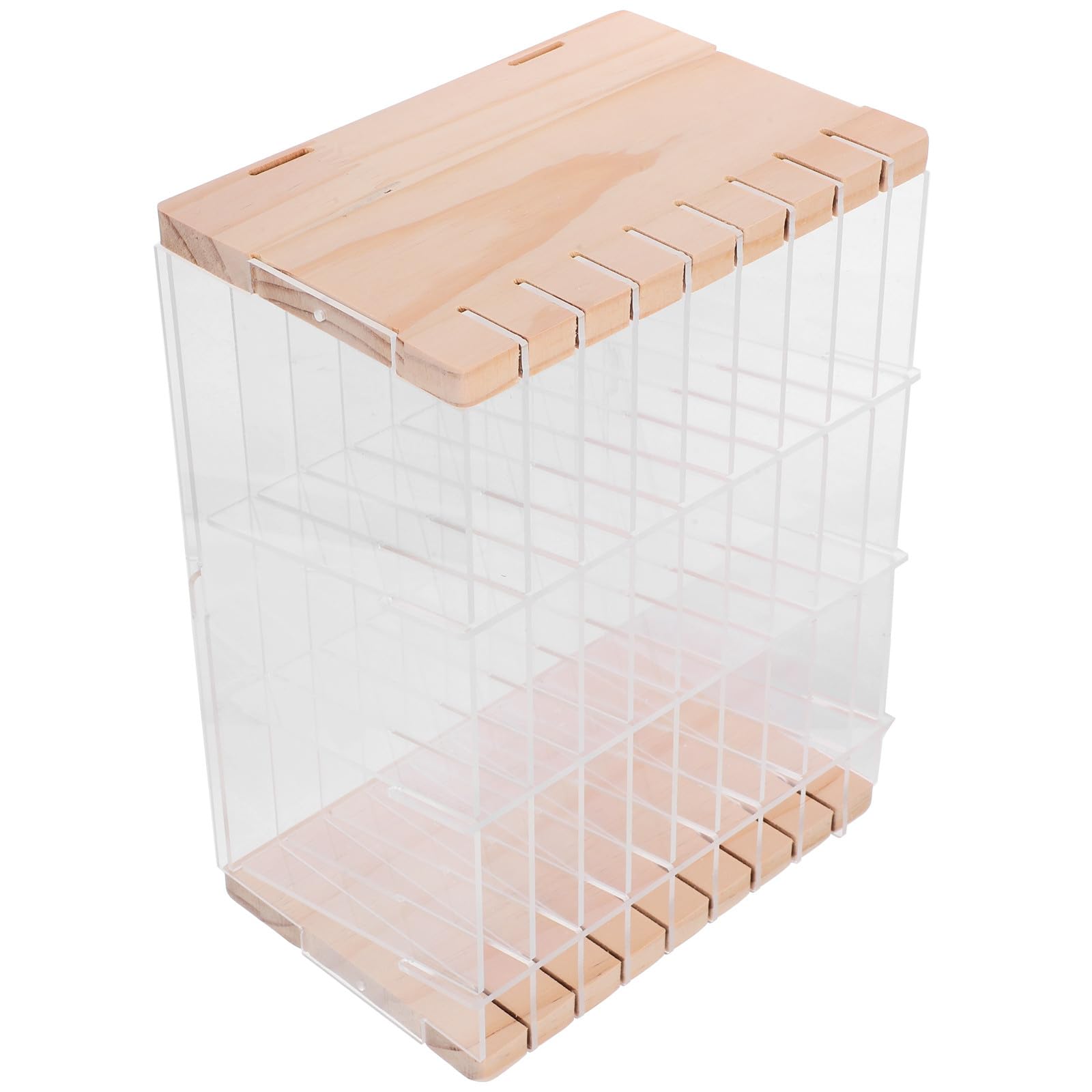 Rangement acrylique transparent pour stylos et grand organisateur de bureau