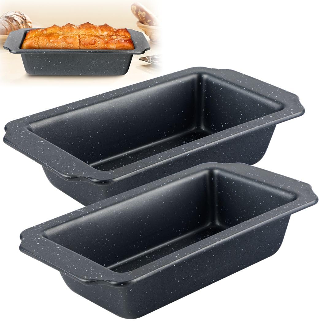 2 moldes de pan de acero al carbono: molde rectangular antiadherente para tostadas