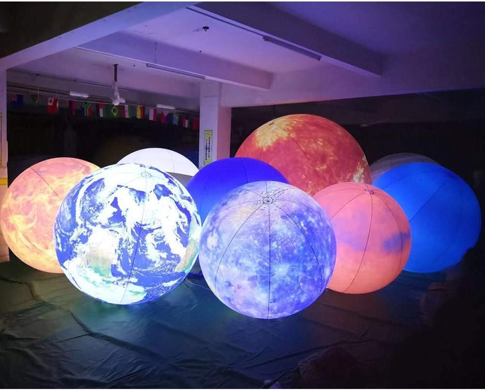 Sayok 0.2mmPVC Large Inflatable Planets Solar System (Sun, Mercury, Venus, Earth, Mars, Jupiter, Saturn, Uranus, Neptune) Inflatable Planet Balloons with Air Pump