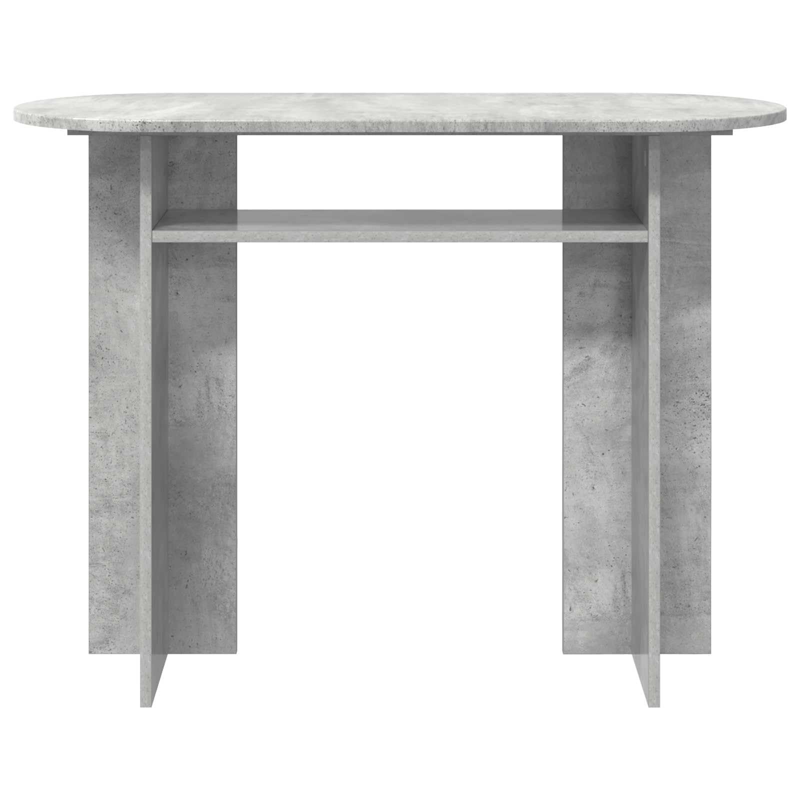 Stół konsolowy, szary betonowy z materiału drewnopochodnego, 100 x 39,5 x 75 cm, stół ścienny i stół do korytarza, do przedpokoju i salonu, stół do odkładania kluczy, lampy, roślin i sofy