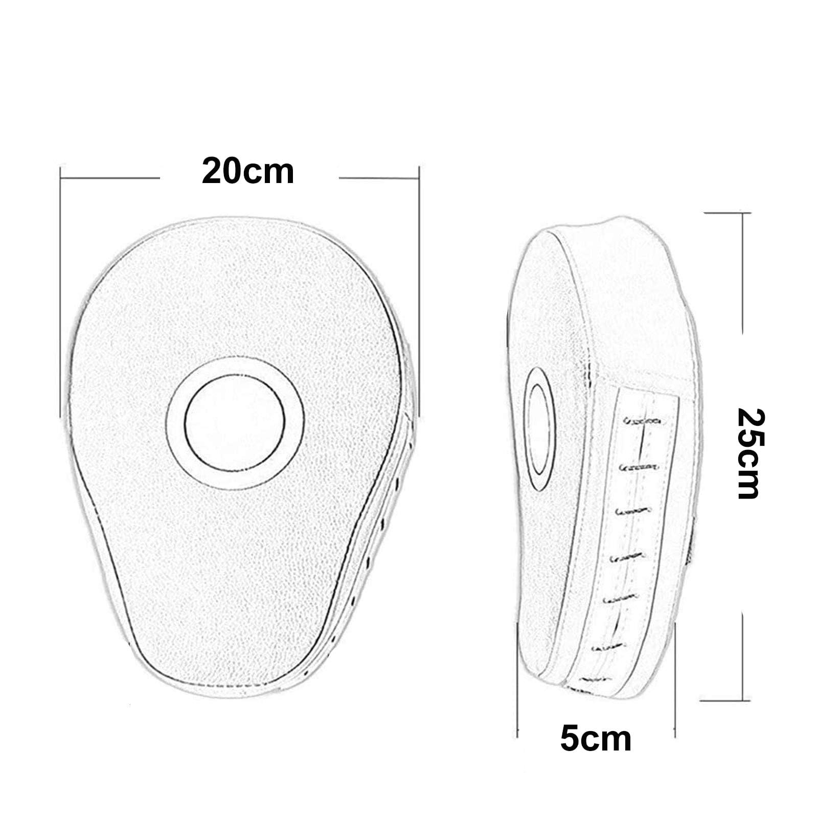 Boxing Mitt Pads, 1 Coppia Paracolpi Boxe Colpitori Boxe MMA Kickboxing Coppia Scudo Sciopero Curvo Kick Pad per Boxe er Arti Marziali Allenamento
