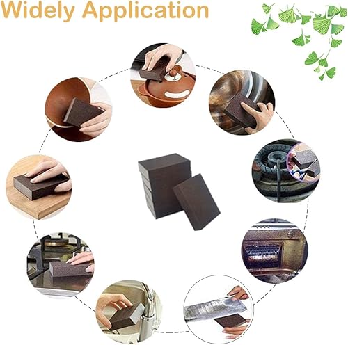 Miniatura 8 de Krisler Esponja de carborundo Nano Emery Sponges Caspio Piedra Pote Limpio Cepillo de Borrador de Óxido Almohadillas de Fregado de Grano