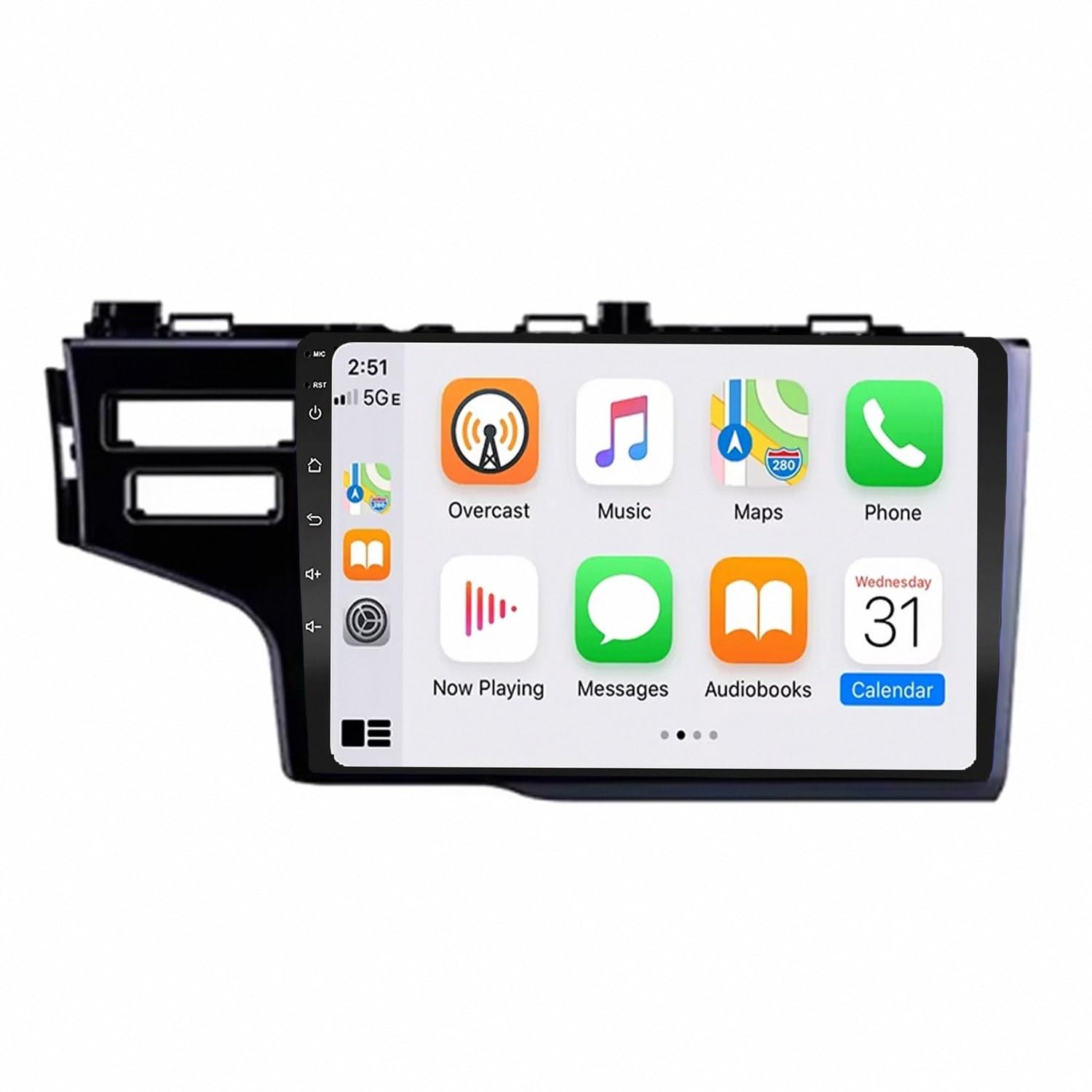Radio Samochodowe dla Honda FIT JAZZ 3 2014-2020 Z Bluetooth, Fm I Aux; Obsługa Mirror Link, Nawigacji Gps Oraz Sterowania Głosowego, 8 Rdzeń 4G+64G
