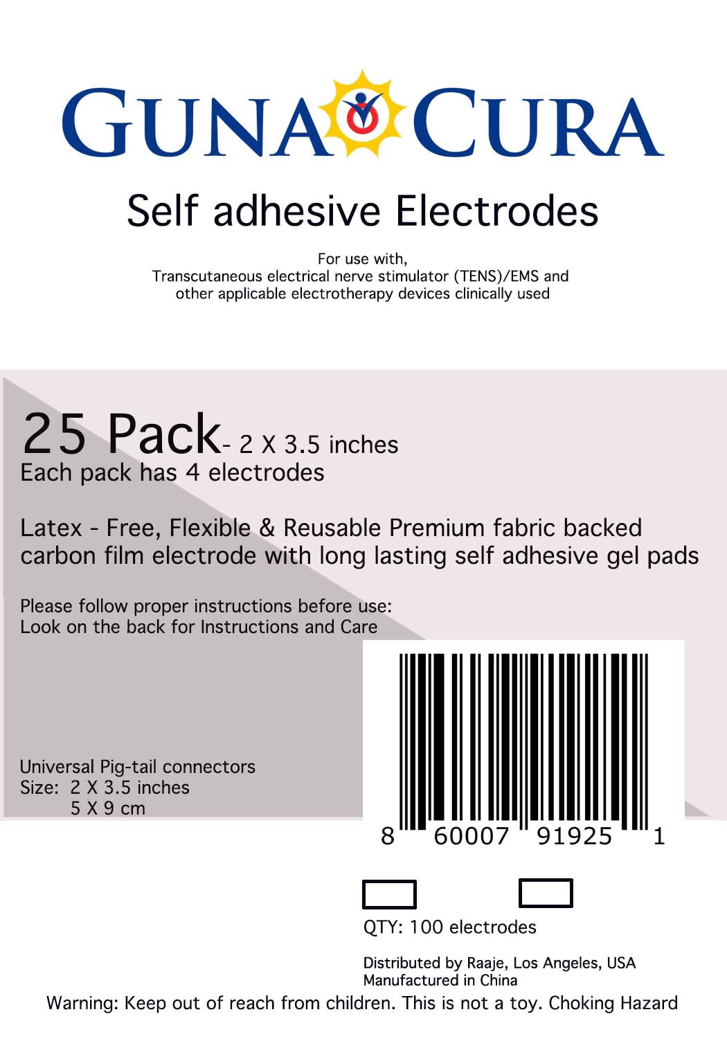 Electrodes for TENS/EMS Unit- Reusable Electrodes -Self Adhesive 2