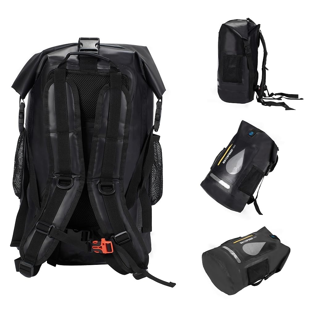 Zaino impermeabile da 30 l, per nuoto, pesca, surf, rafting, canottaggio, kayak, canoa, con sacca extra piccola da 2 l