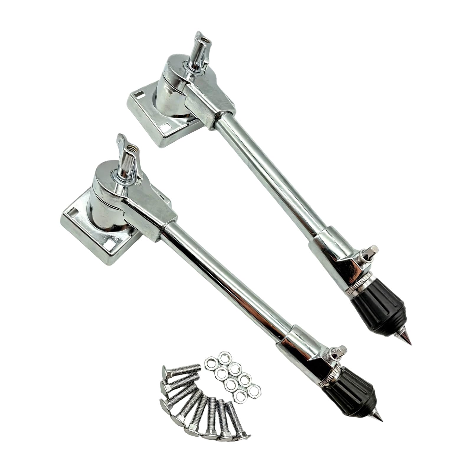 2 Stück rutschfeste Bassdrum Füße, Instrumentenzubehör mit rutschfester Basis, perfekt für professionelle und Anfänger Schlagzeuger, Bassdrum Füße, Instrumentenzubehör
