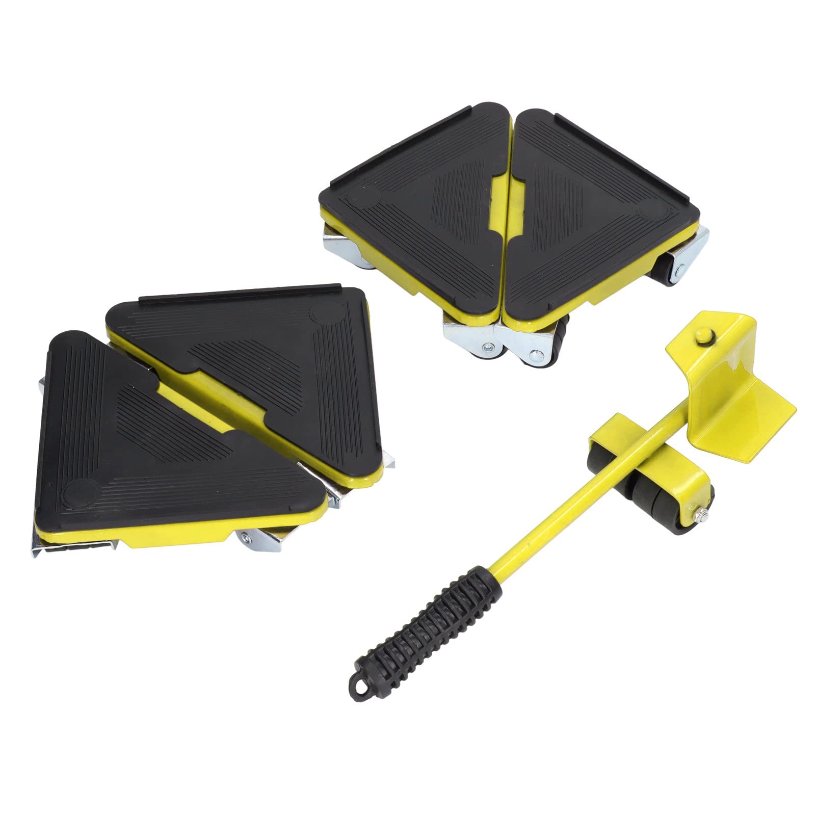 Eoweiot Furniture Lifters 300kg Bearing 5Pcs Furniture Lifter Mover Universal Wheel Furniture Movers with Wheels for Moving (Yellow)