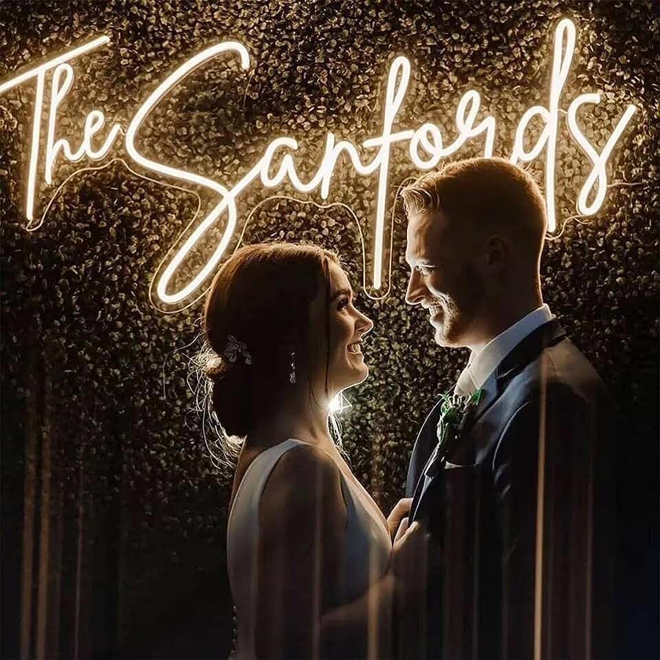 Miniatura 3 de Letreros de neón personalizados, letrero de neón LED personalizable para decoración de pared, letrero de neón LED personalizado para boda, fiesta de