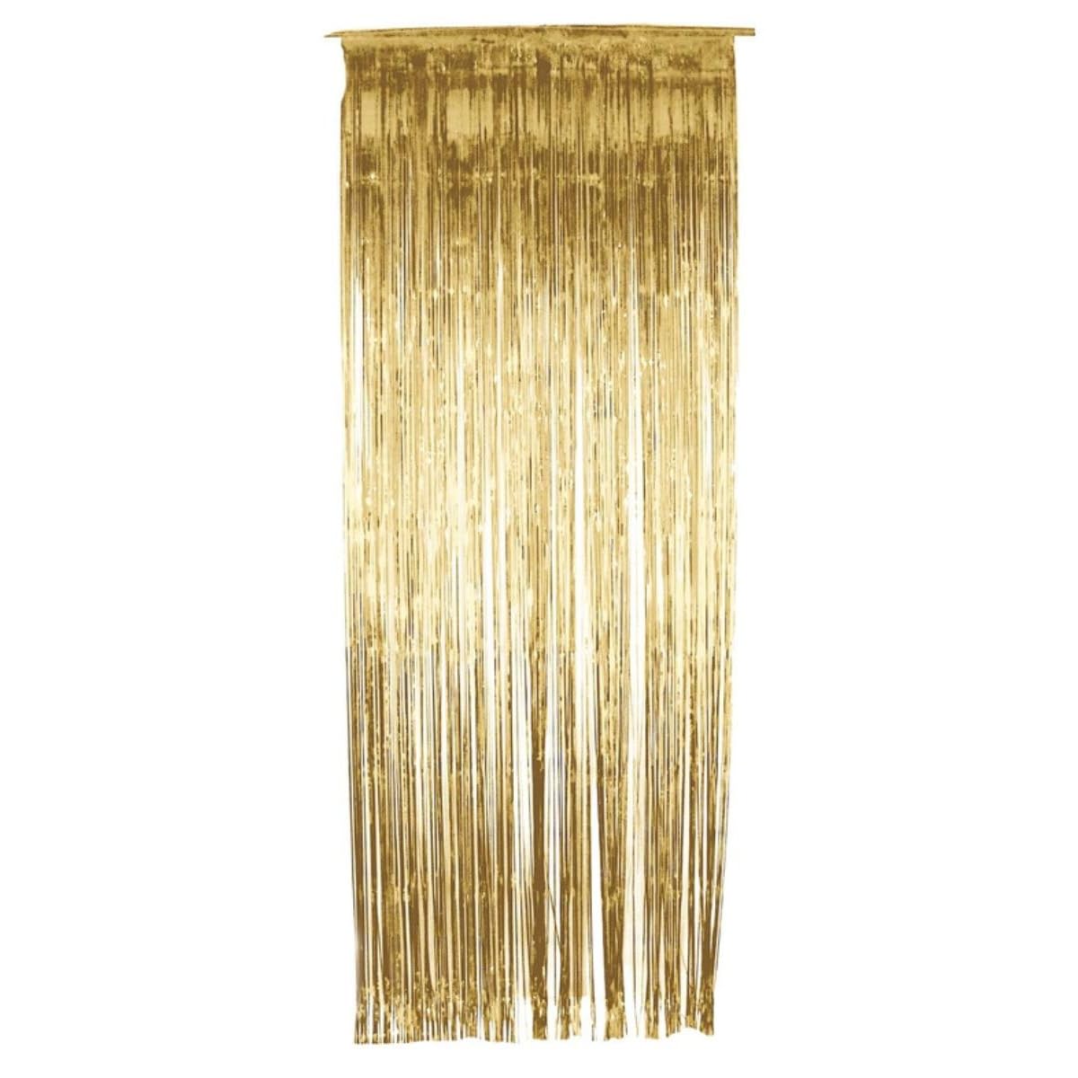 Shimmer Curtain, Metallic Gold, 91cm x 244cm