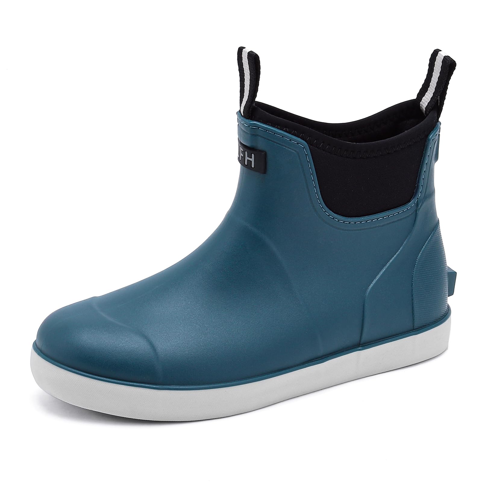 Jesindr Stivali Gomma Uomo Da Pioggia, Stivali Da Pesca, Antiscivolo Leggere Comode Shorty Boots, Impermeabile Nero Scarpe Da Giardino