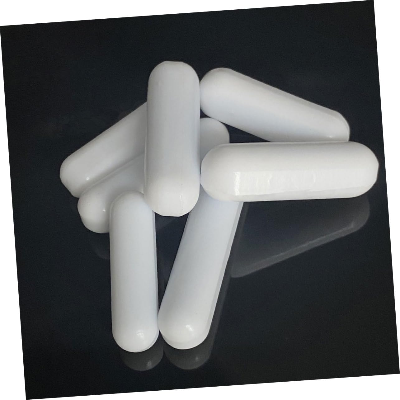 ULTECHNOVO 48piezas Agitador Magnético De Barra De Ptfe Para Laboratorio Herramienta De Mezcla De Alta Temperatura Para Solventes y Reactivos Barra Cilíndrica De Agitación Magnética