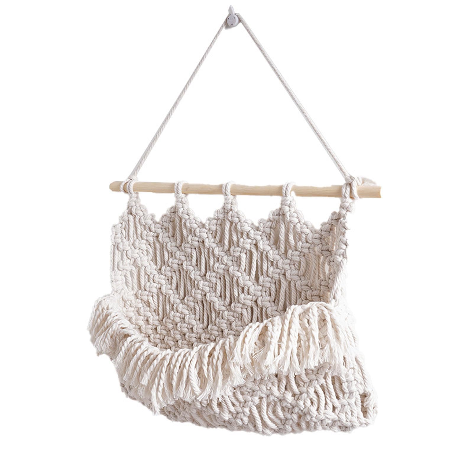 Elnwnnkc Wall Hanging Knitted Tapestry Wovens Cotton Rope Handwoven Tapestry Home Room Decorations Handmades Photo Props Handwoven Tapestries Wall Hanging Handmades Macrames Decors Cotton Rope Decor