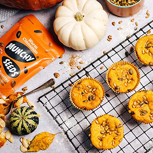 Munchy Seeds Warm Cinnamon, Sunflower, Pumpkin, Protein Snack, Plant-Based Fibre & Vitamin E,Sweet & Delicious To Eat,Vegan Snacks For Kids,Add to Cereal, Porridge or Yoghurt - 450g Mega Pack - Image 4