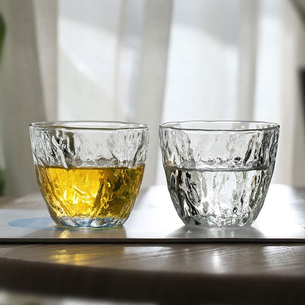 Szklanki do picia szklanki, filiżanki do herbaty, kubki do latte, kubek do kawy, szklanki do piwa, kubek do latte, szklane kubki (2 szt.) szklany kubek