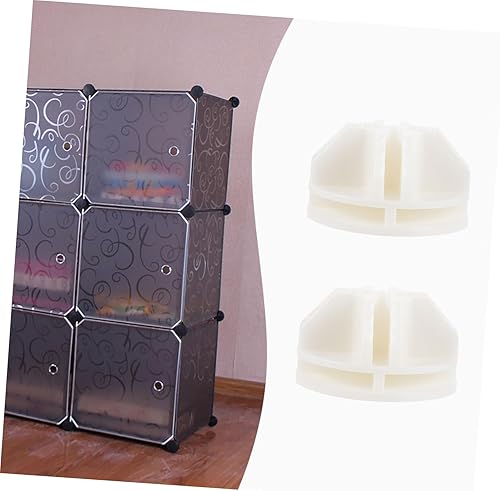 Miniatura 3 de Organizador modular Conectores de armario 20pcs ABS Conectores de plástico para almacenamiento de cubos Blanco 0.157 in para instalar