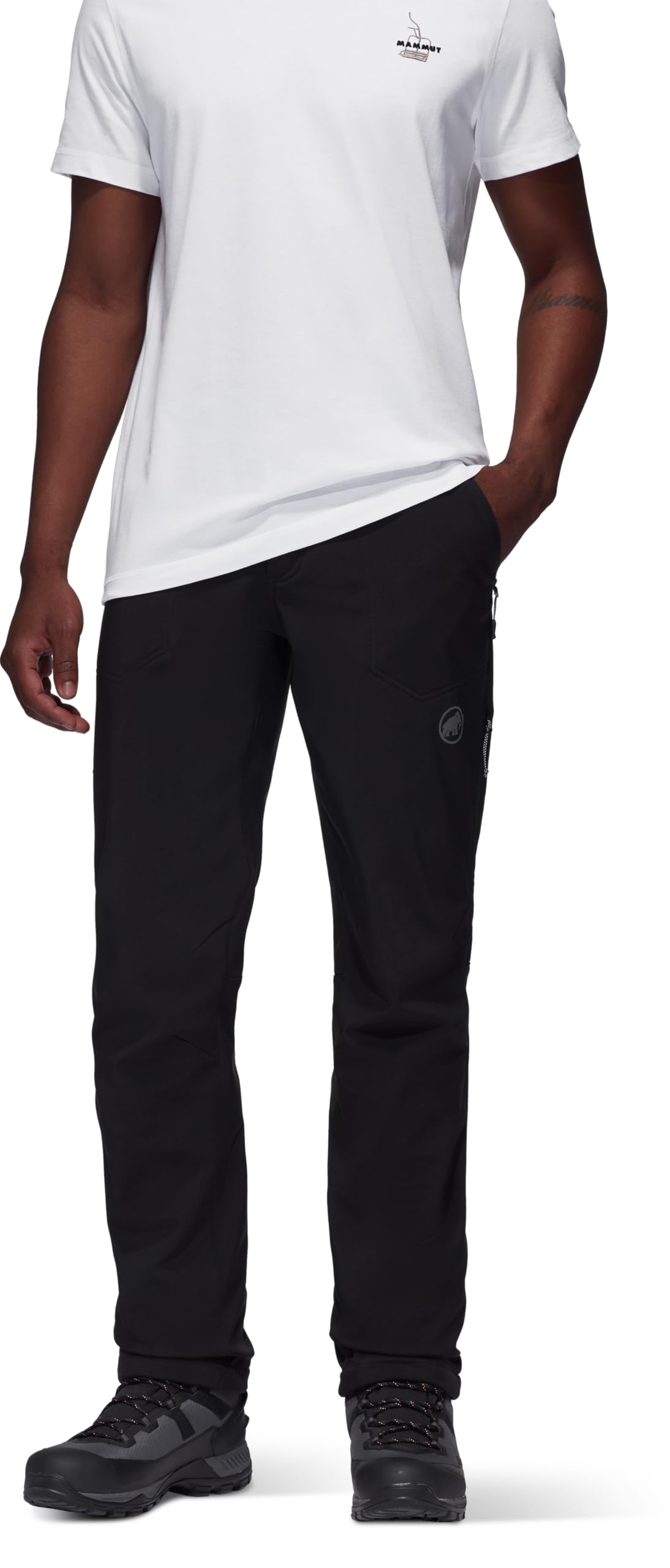 Mammut Runbold Winter SO Herren Wanderhose Trekkinghose Softshellhose schwarz schwarz