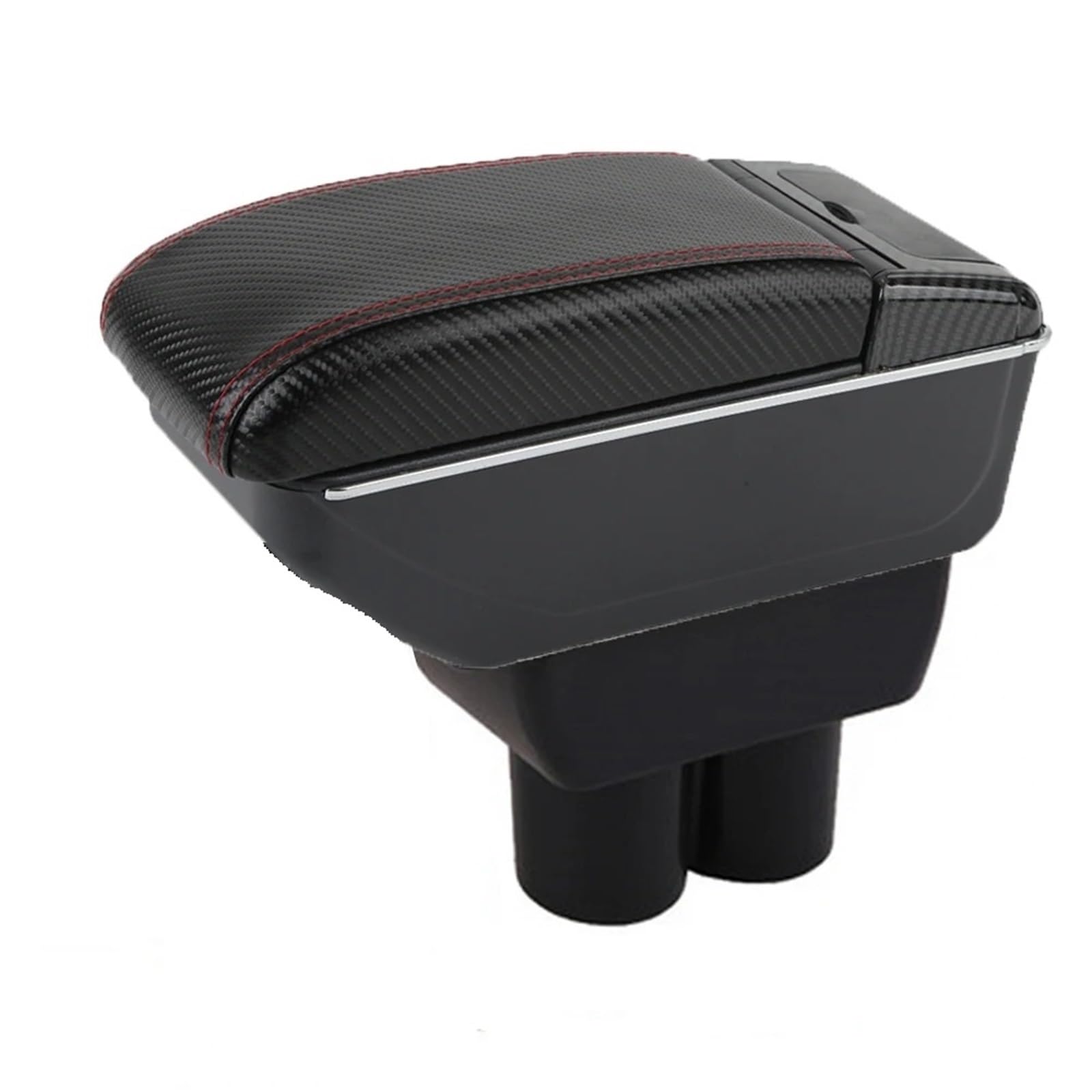 Hguvsjd D-No Usb-Red Line Armrest Box For Suzuki For Jimny Jb23 Jb43 Central Armrest Storage Box Elbow Support For Drivers And Passengers Car Armrests(D-No Usb-Red Line)