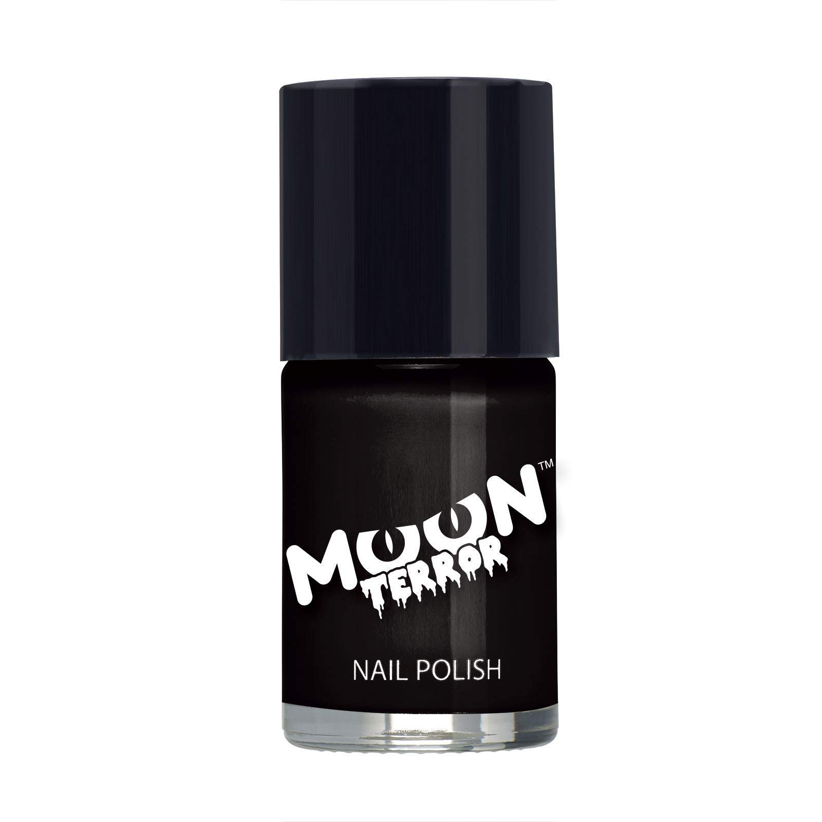 Halloween Nail Polish by Moon Terror - Midnight Black - SFX Make up, Special effects Make up, Nail Varnish