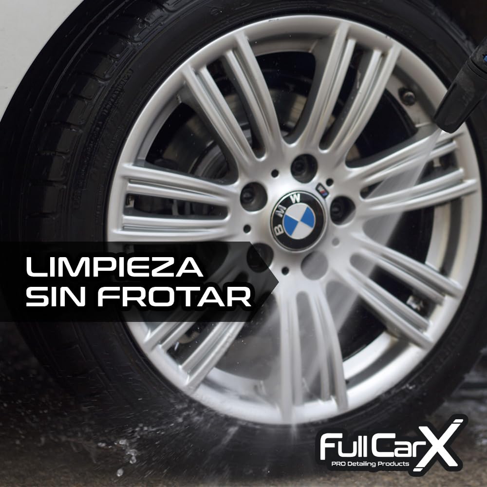 FULLCARX Środek do czyszczenia żelaza 5 l do czyszczenia felg samochodowych, neutralny PH, czyszczenie bez szorowania, nadaje się do felg aluminiowych chromowanych motocykli, profesjonalny produkt