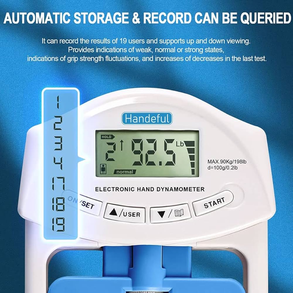 デジタル握力計 デジタル握力測定器 握力計 ハンドグリップ 握力測定 最大90kg