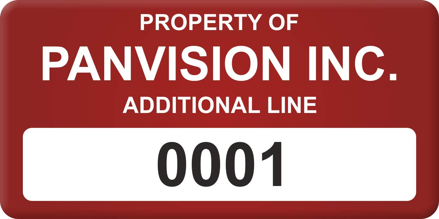 MyAssetTag Custom Asset Labels with Company Name and Numbering | 1.5" x 3" Void Security Polyester Tags, Pack of 100, Made in USA