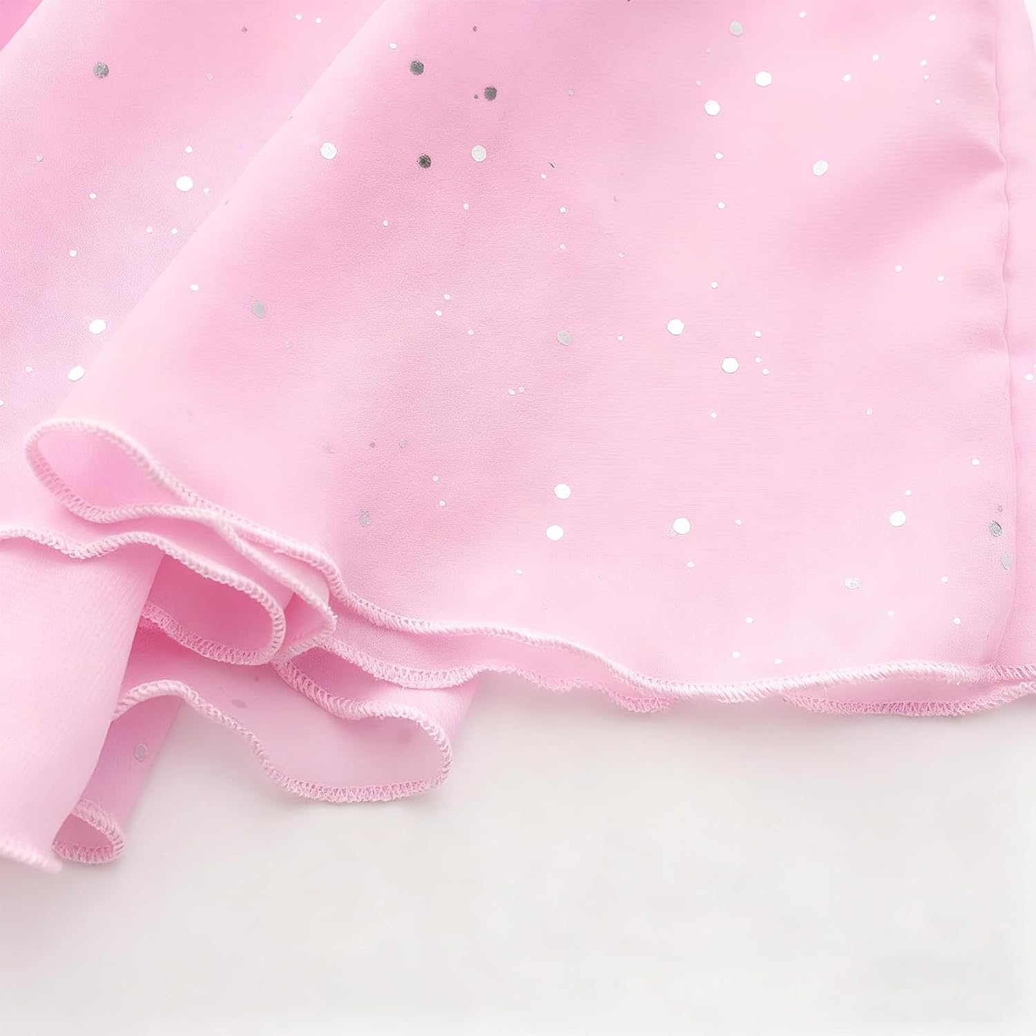 Girls Ballet Dance Skirts with Hair Scrunchie for Stage Performance Figure Skating Elastic Band
