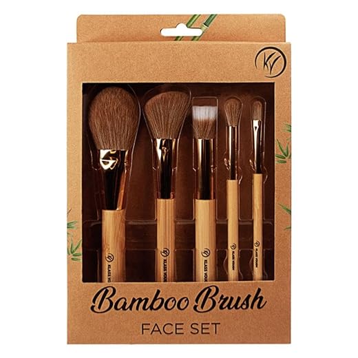 Kit de Pincéis com 5 Unidades Bamboo Brush Face Set - Klass Vough