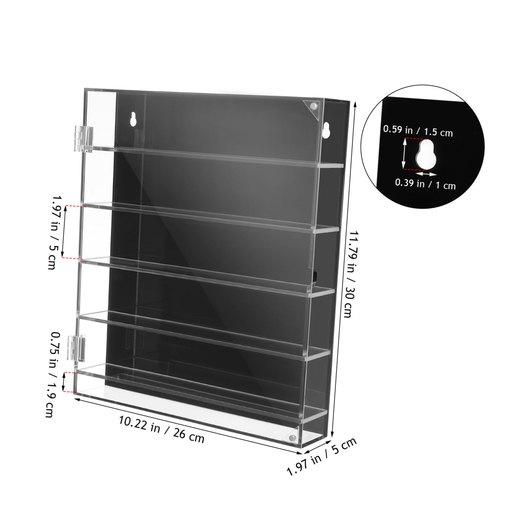 Vitrina Modelo de Acrílico Negro Multicapa para Coches de Juguete