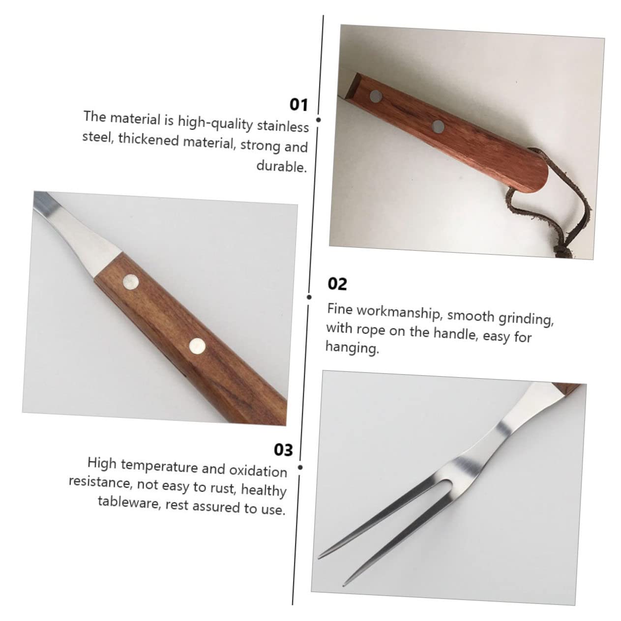 DECHOUS 3pezzi Barbecue Inossidabile Per Grigliate e All Utensile Per e Riutilizzabile e Facile