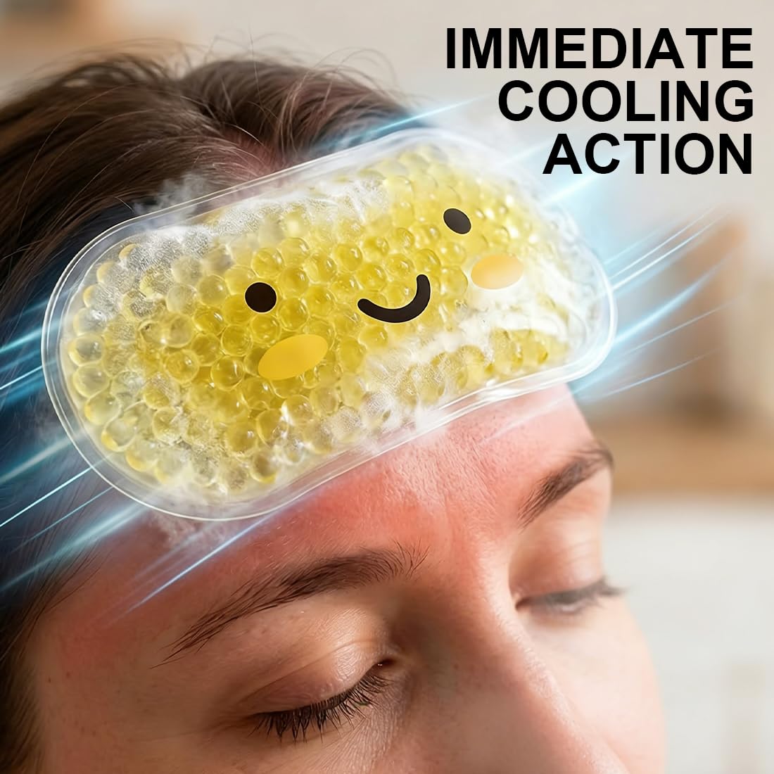 Ghiaccio gel riutilizzabile Caldo Freddo Cuscinetti refrigeranti per bambini, Riutilizzabili in gel di raffreddamento per urti, febbre, lividi, mal di denti o mal di testa, 2 pezzi