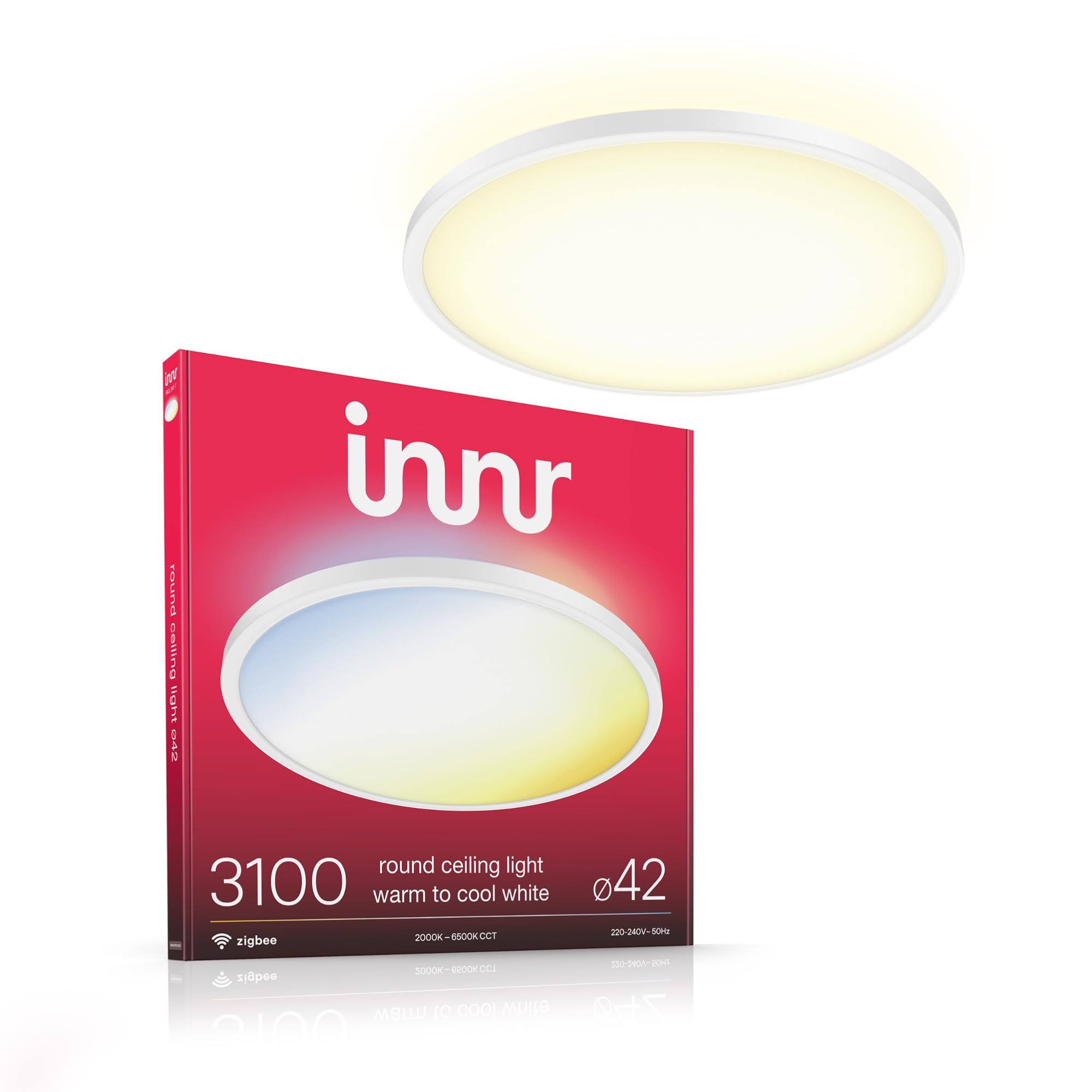 Innr Smart Ceiling Light 42cm, Warm - Cool White, for Hue* and Zigbee Hubs