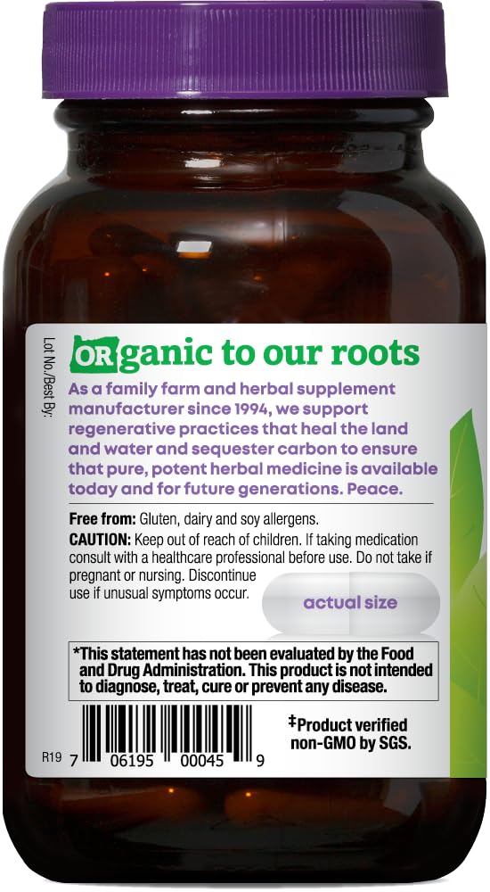 Oregon's Wild Harvest Certified Organic Nettle Capsules with Stinging Hairs, Allergy Supplement, 600 mg, 90 Capsules — Amazon image 3