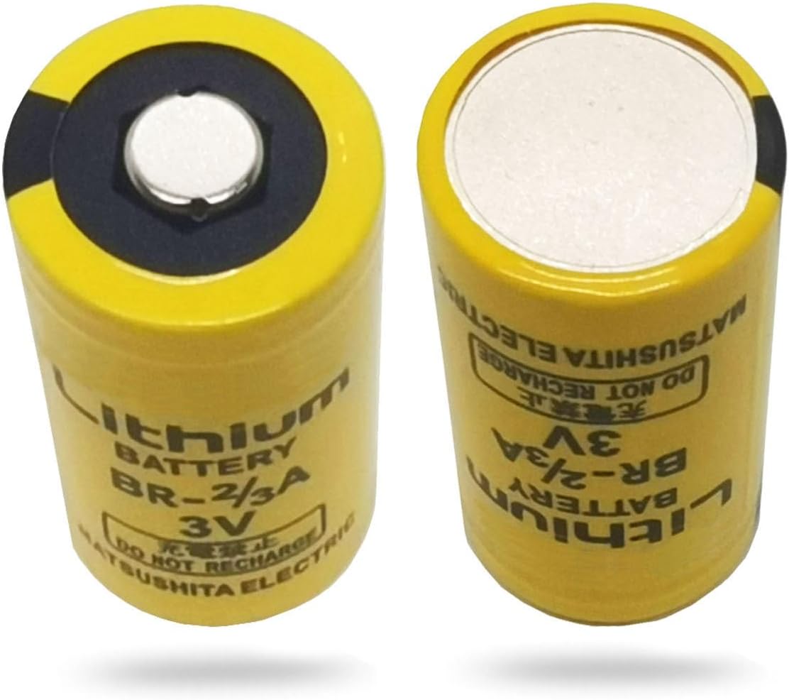 10 Pack BR-2/3A BR-2/3ASSP 3V 1200mAh PLC Lithium Battery Replacement for A98L-0031-0006