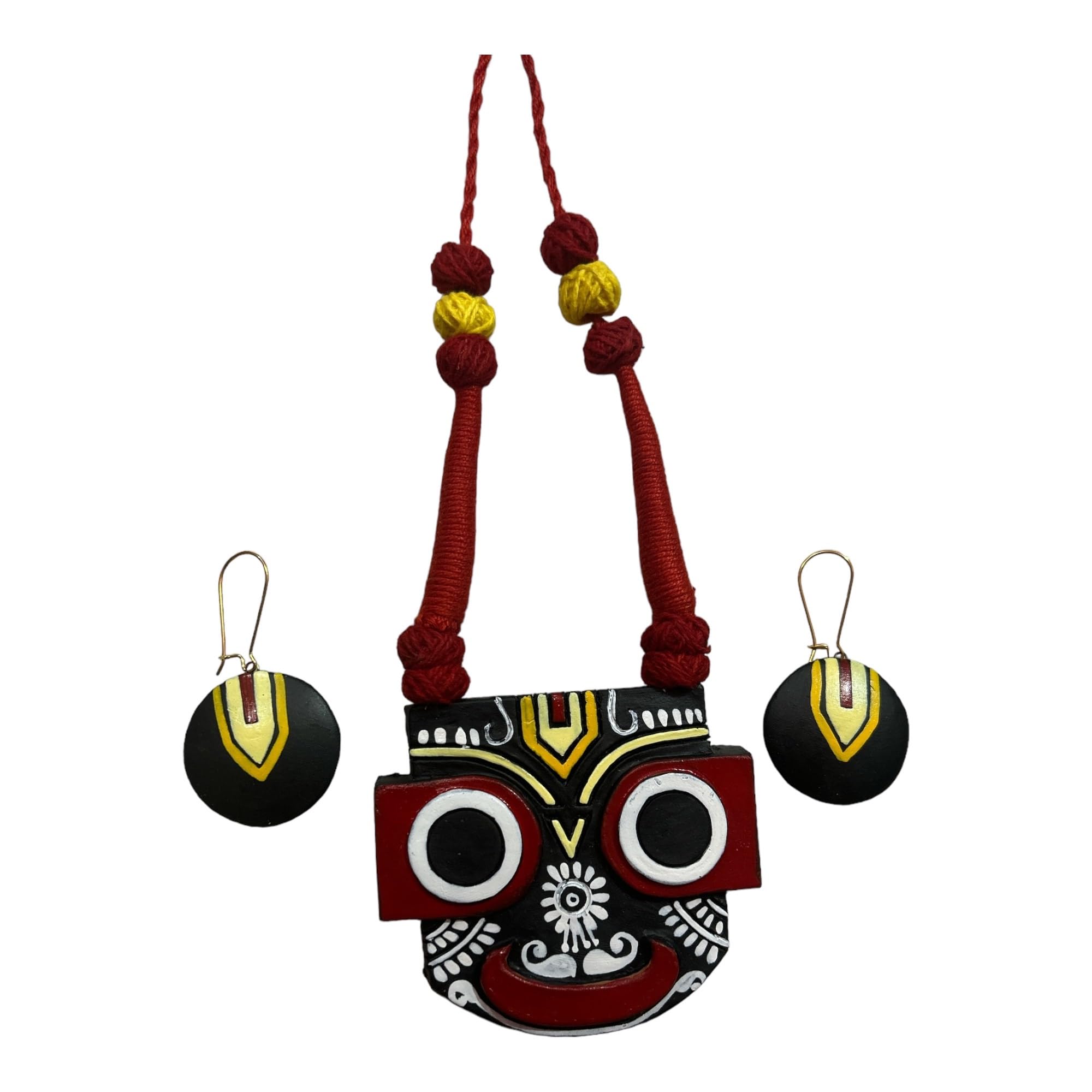 Le bijouxistic Terracotta Necklace Jewellery Set for Girls Women | Black & Maroon Necklace Earring Set For Girls Women in abstract design | Unique Stylish Terracotta Jewellery Necklace Earring Set (B0D81JTG4F) Amazon Price History, Amazon Price Tracker