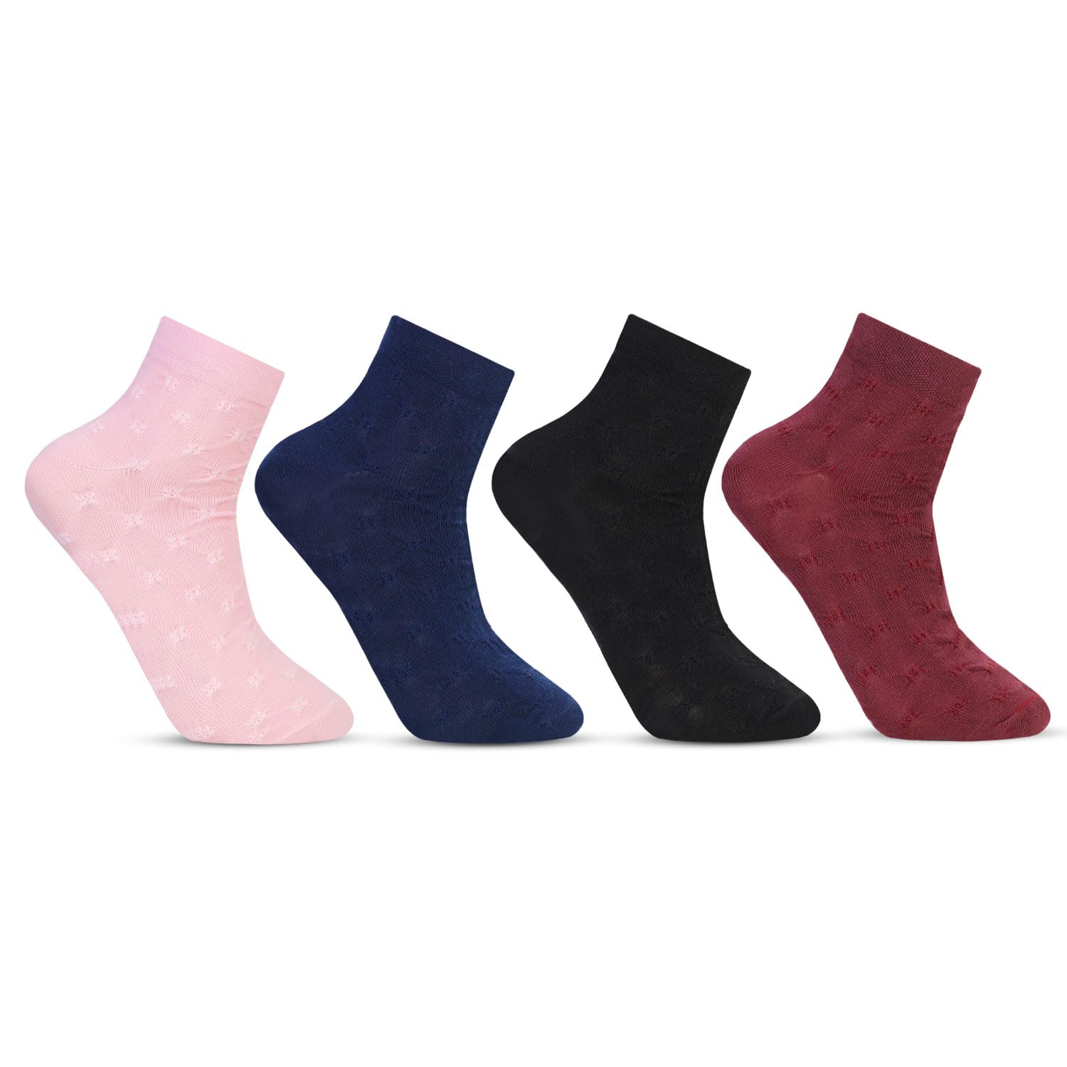 Designer Fancy Ankle Socks for Women (Pack of 4)-image-28