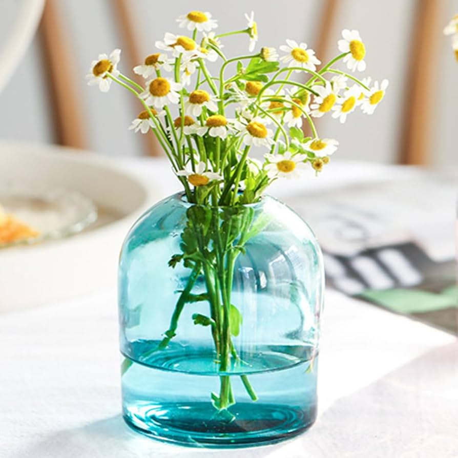 Amazon.co.jp: YJFFQ 花瓶 おしゃれ ガラス花瓶 北欧 フラワー