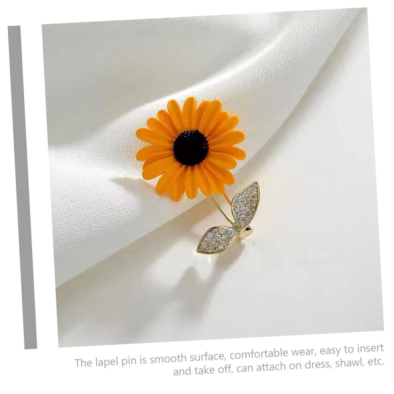SHERCHPRY Sonnenblumenbrosche für Damen Schal Zubehör Stift Gemeinschaft Dekoration trachtenbrosche Kleidungs-Brosche sonnenblumen deko schmuck Sonnenblumen-Pin-Brosche Frauen Brosche Kupfer