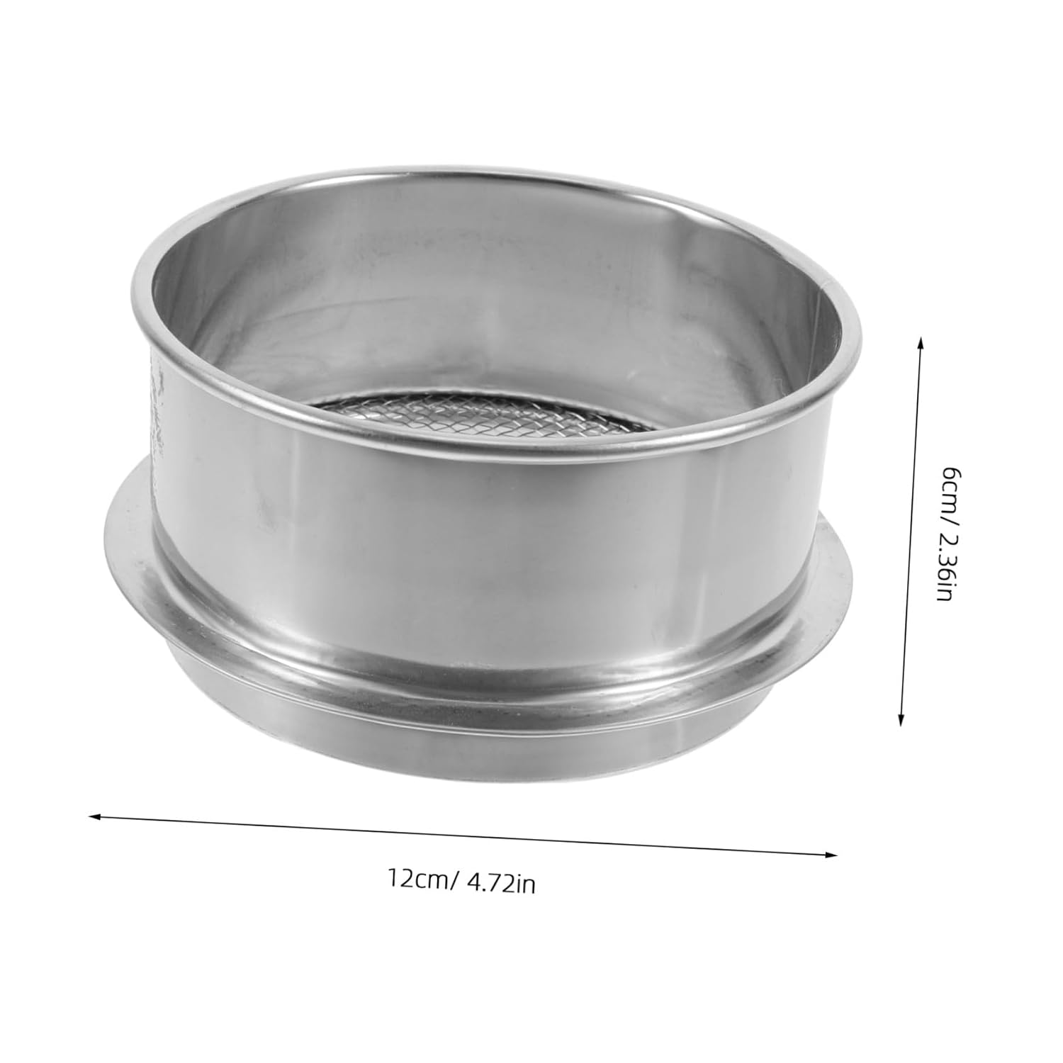 3pcs Stainless Steel Lab Sieves with Fine Mesh for Soil Sifting Gardening Powder Separation Wire Mesh Strainers