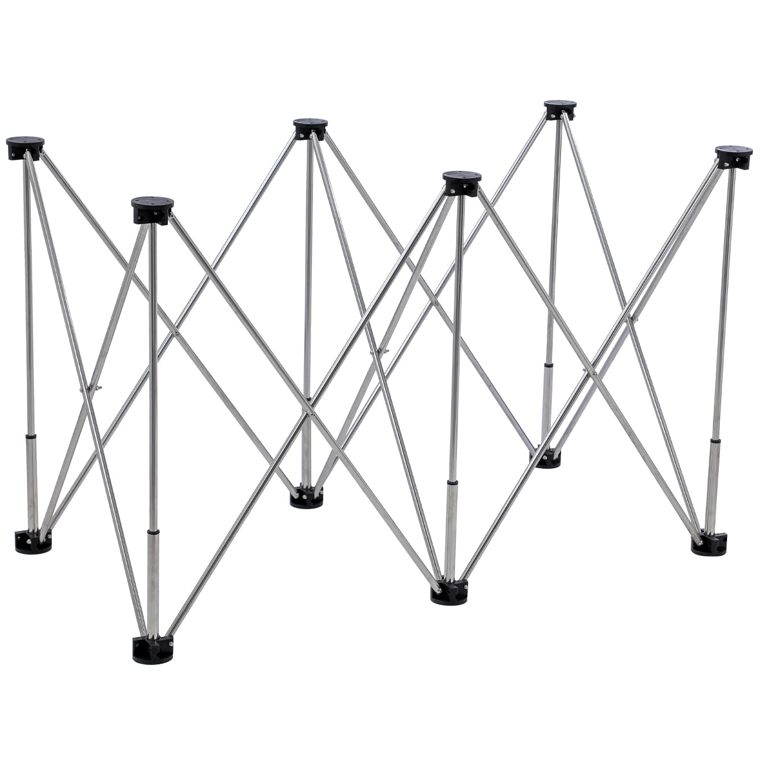 Topway Silver Portable Folding Workstand Tile Slab Woodworking Worktop Construction Table Workbench Sawhorse Support With Carry Bag, 600Kg Loading Capacity, 113X60x73cm