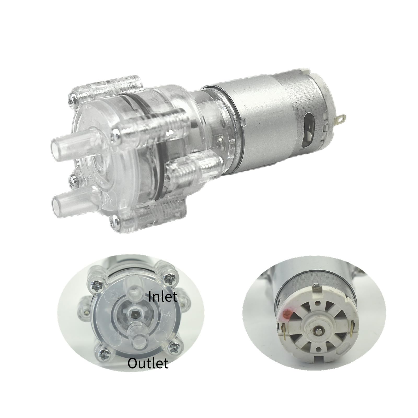 CHANCS 385 Diaphragm Self-Priming Pump DC 24V Motor Shock Absorption Water Pumps for Most DIY Projects