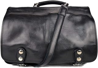 Cartella borsa pelle messenger uomo donna cartella pelle borsa spalla e manico borsa postino pelle messenger borsa uomo nero