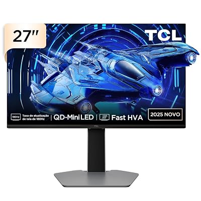 Monitor Gamer TCL 27 Polegadas QLED Mini LED QHD G64 180Hz 1ms (GtG) Freesync HDR 600 nits 27G64