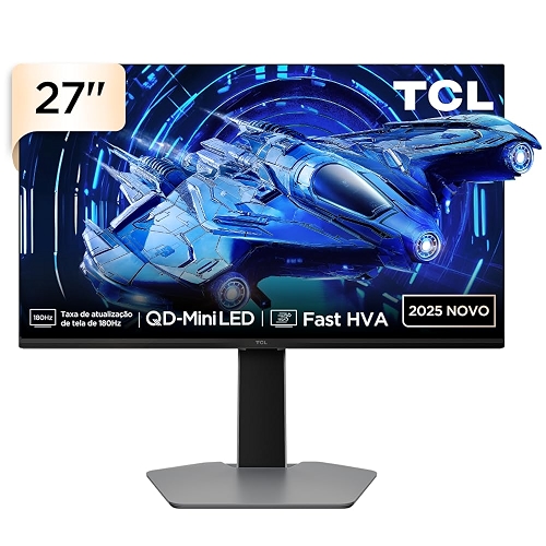 Monitor Gamer TCL 27" QLED QHD G64 180Hz 1ms